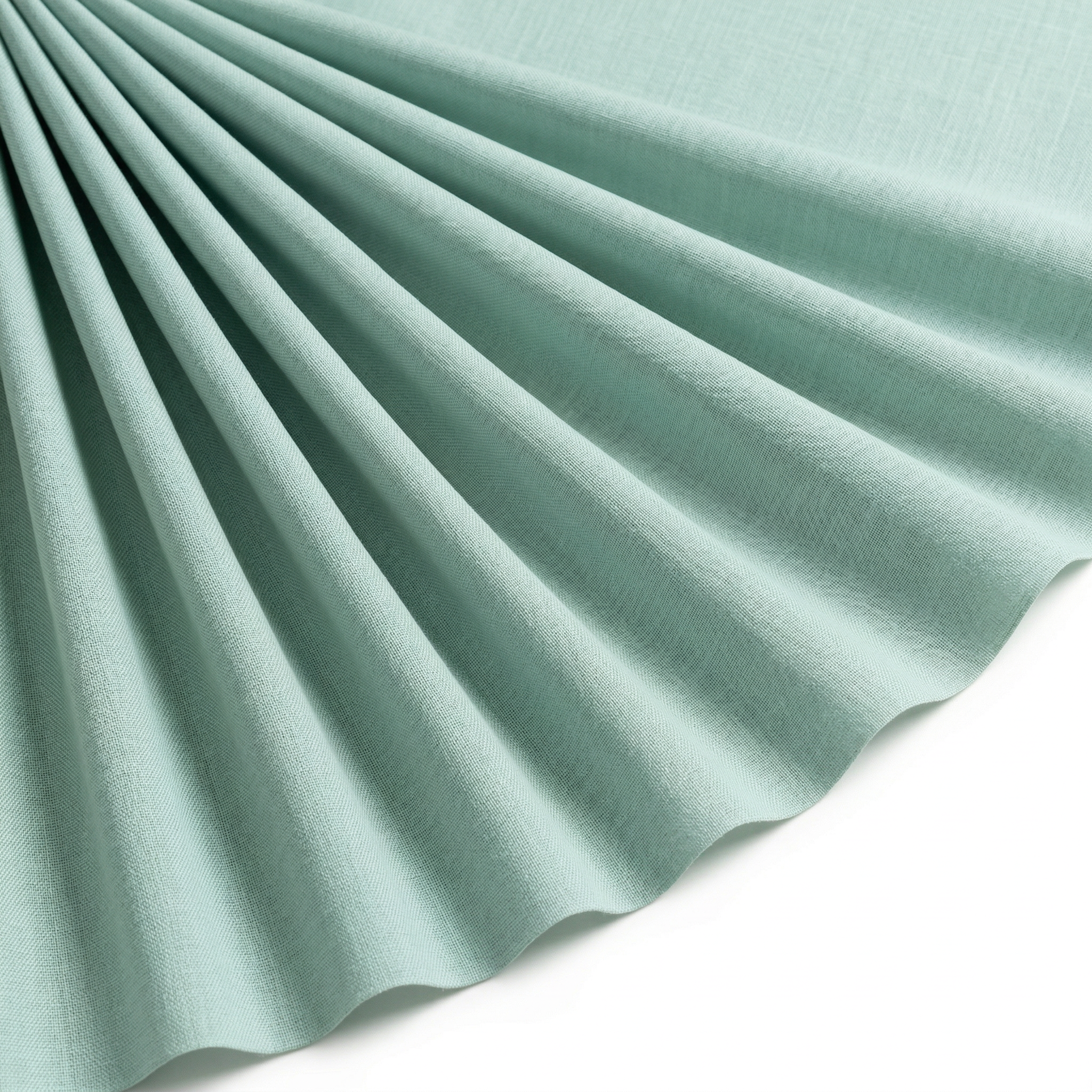 Tissu Cretonne de Coton Vert jade