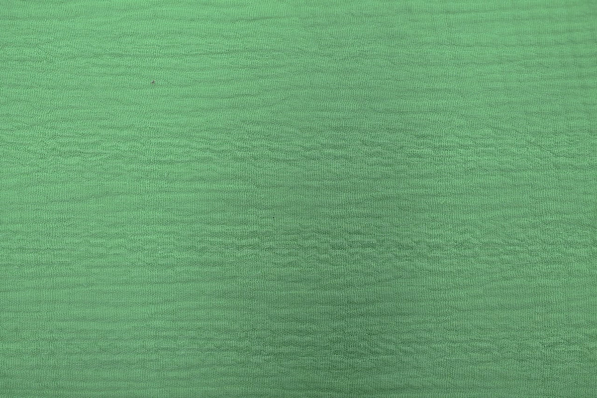 Tissu Double Gaze de Coton Uni Vert Anis