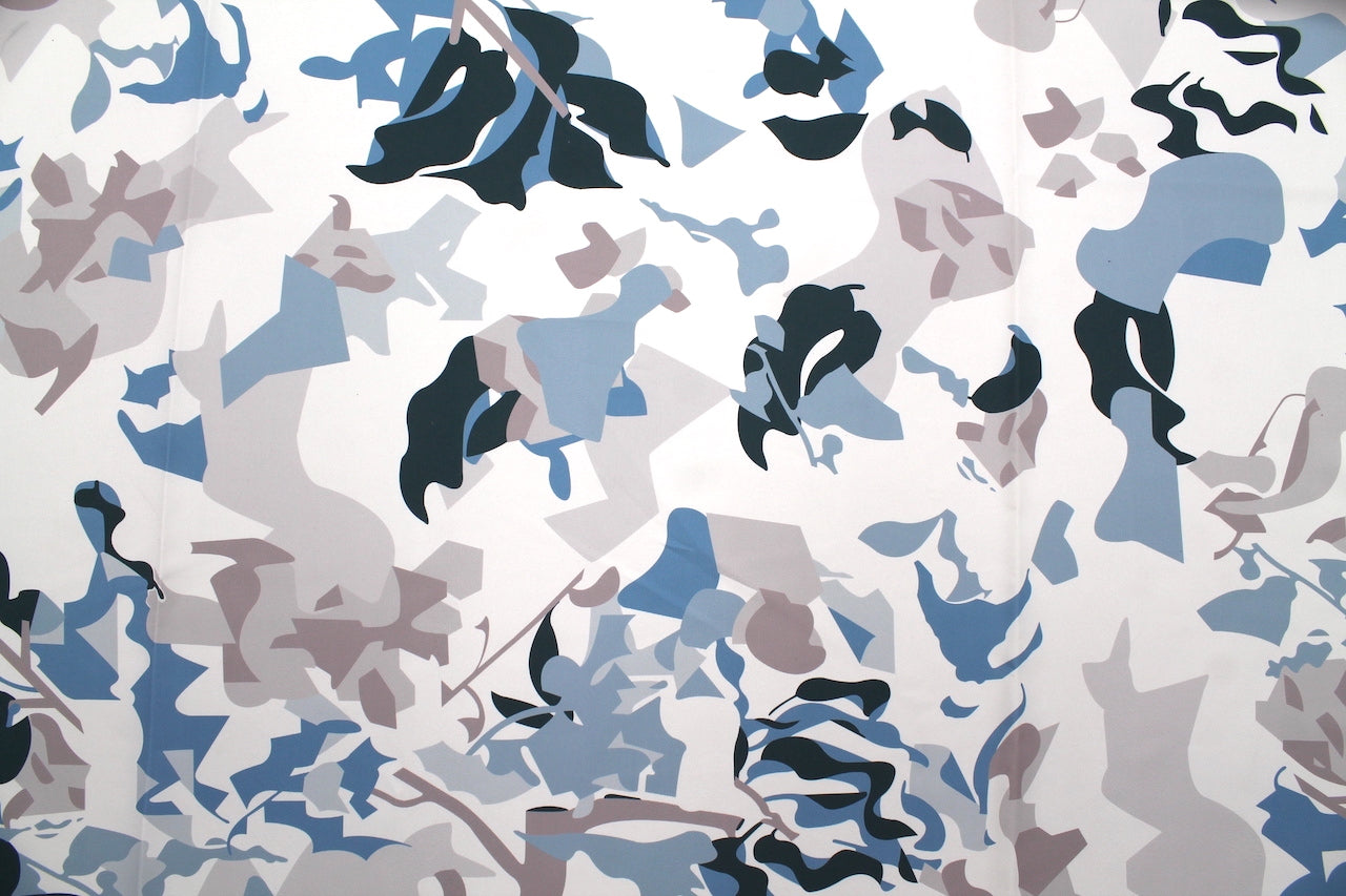Tissu Doublure Imperméable Imprimé Artistik Blanc