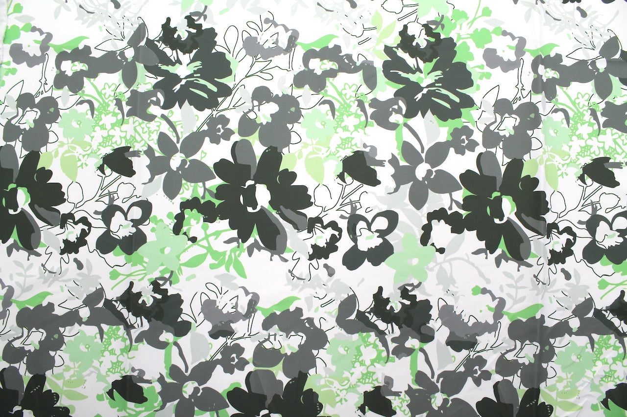 Tissu Doublure Imperméable Imprimé Fleur Forest