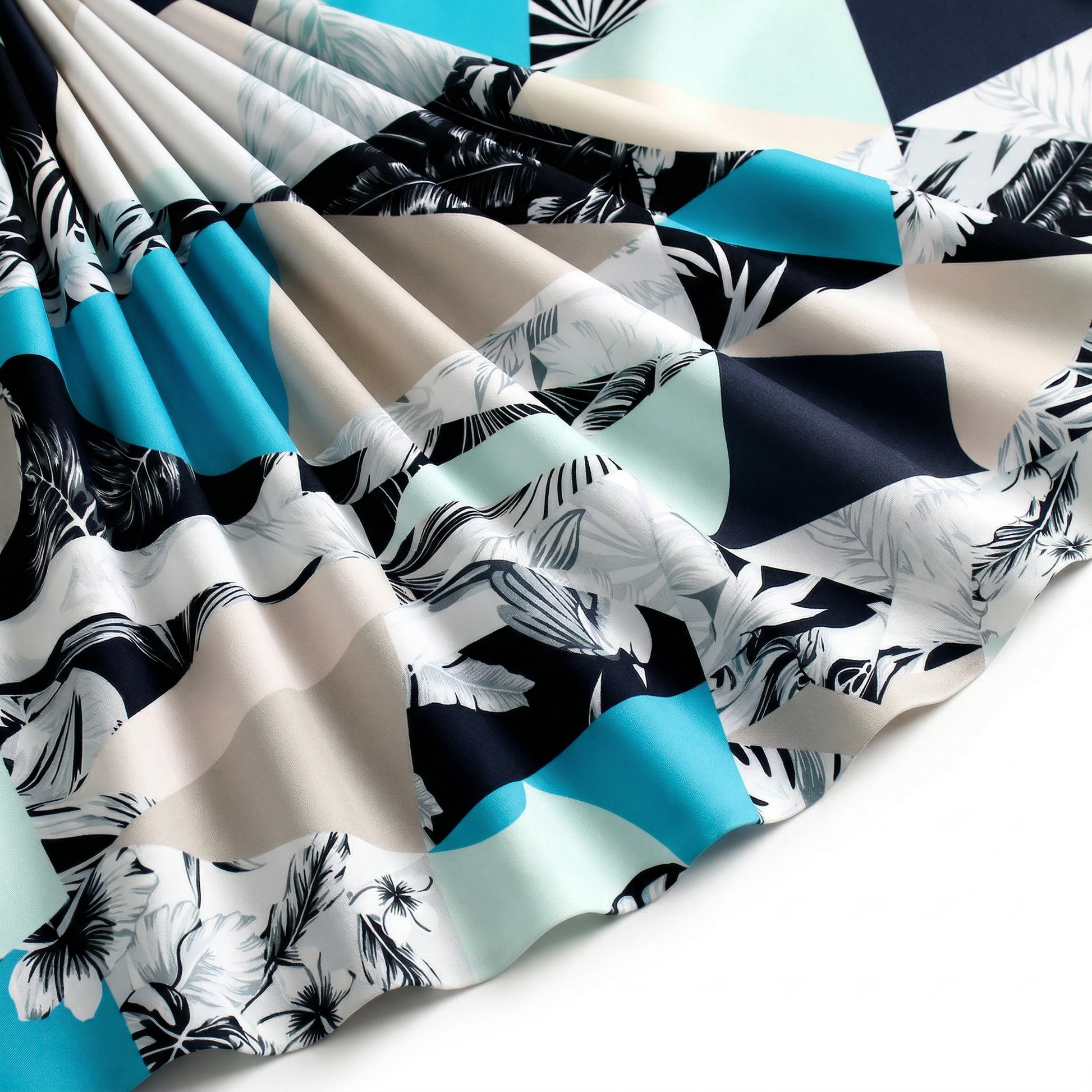 Tissu Doublure Imperméable Imprimé Triangle Tropical