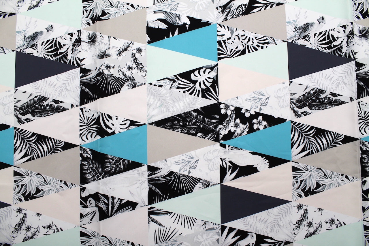 Tissu Doublure Imperméable Imprimé Triangle Tropical