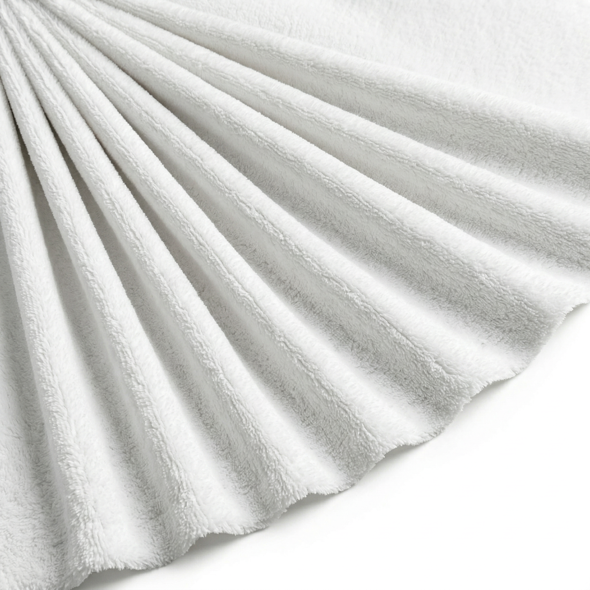 Tissu Éponge Bambou Micro Uni Écru
