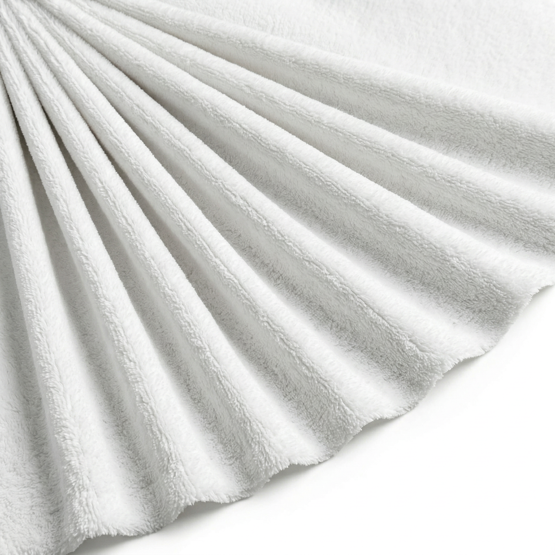 Tissu Éponge Bambou Micro Uni Écru
