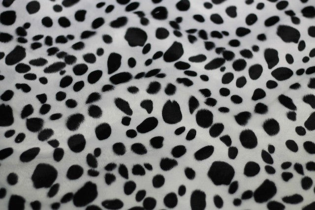 Tissu Fausse Fourrure Peau de bête Dalmatien