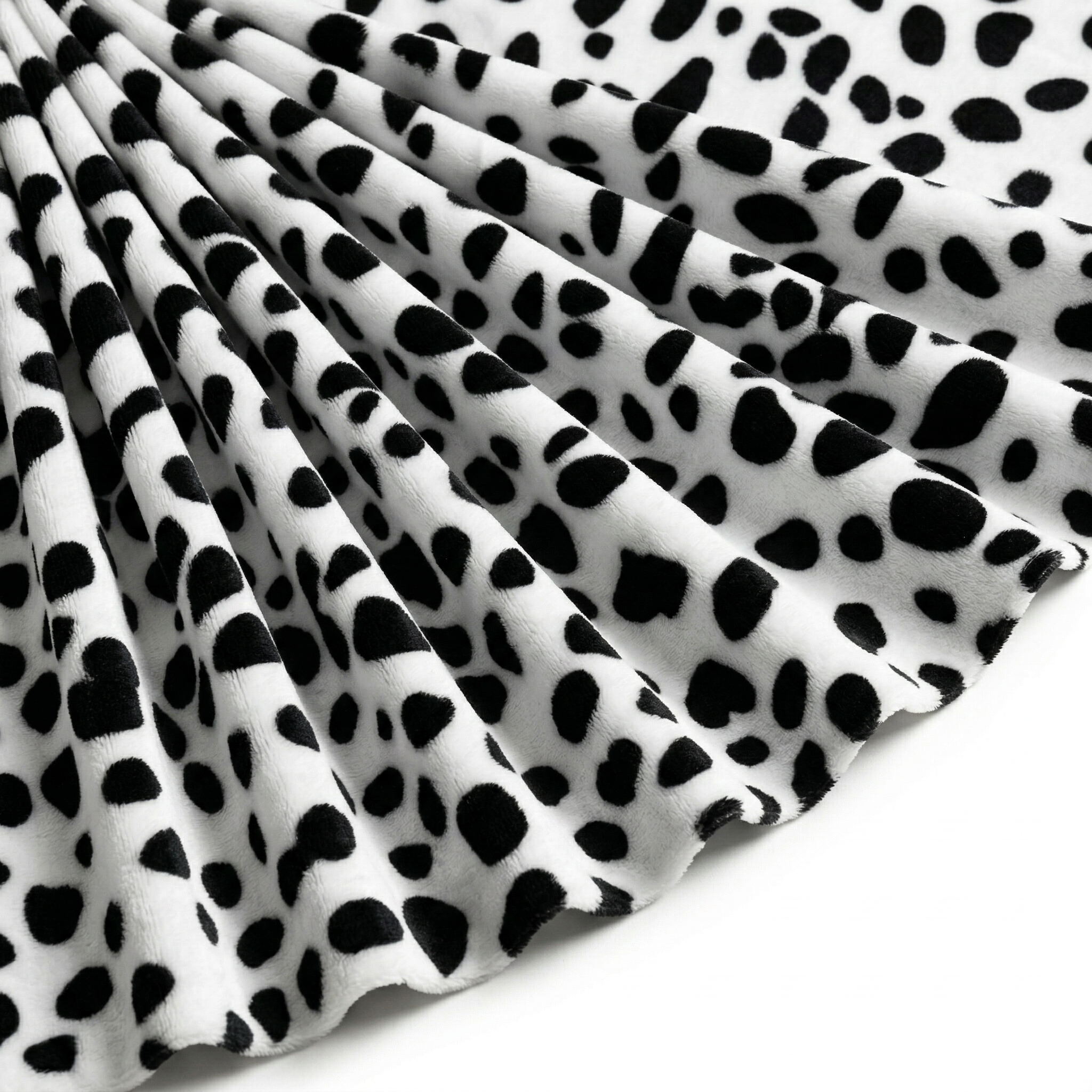 Tissu Fausse Fourrure Peau de bête Dalmatien