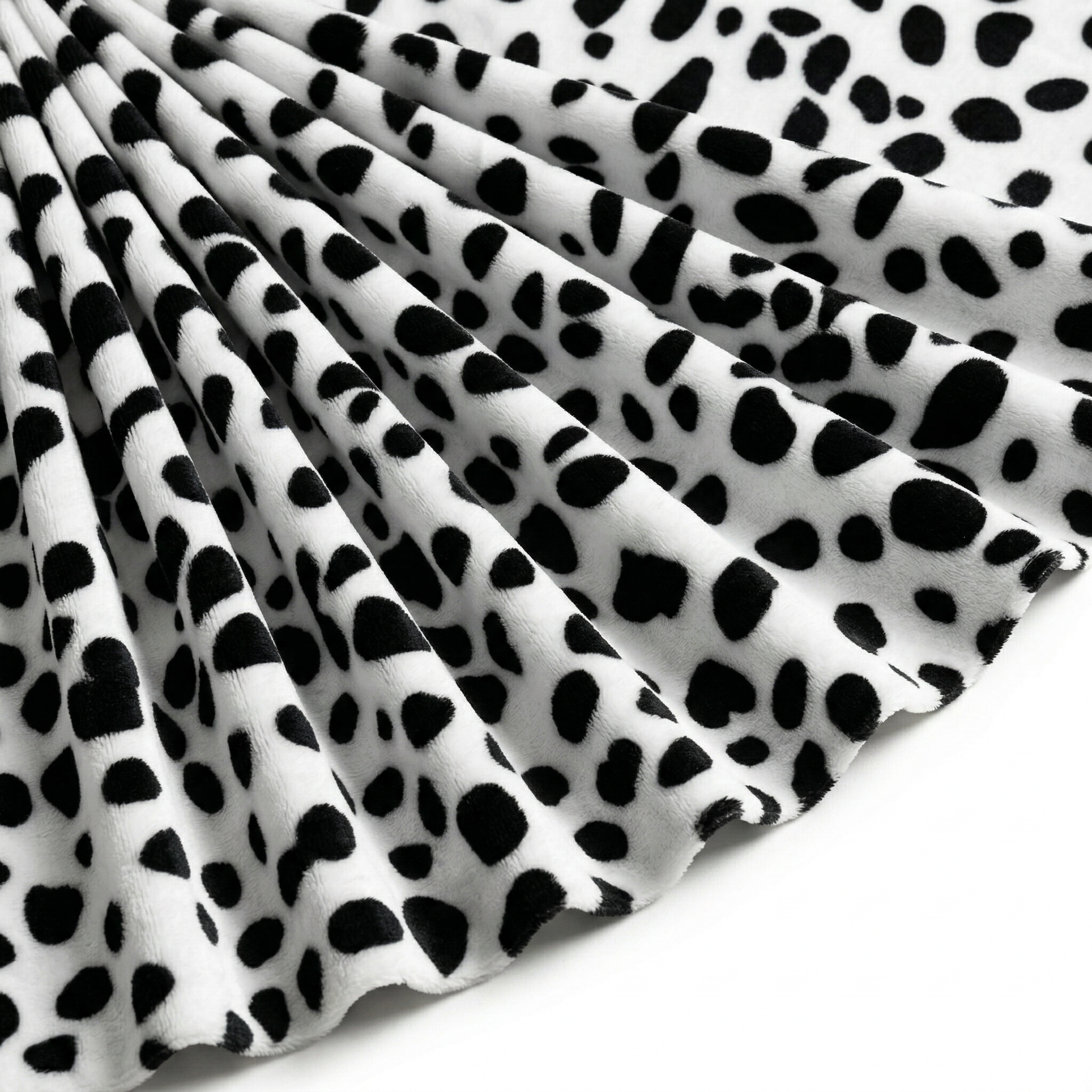 Tissu Fausse Fourrure Peau de bête Dalmatien