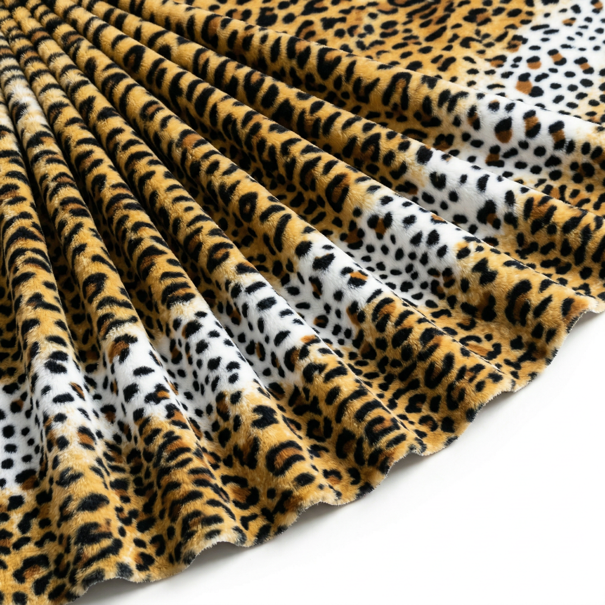 Tissu Fausse Fourrure Peau de bête Léopard