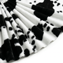 Tissu Fausse Fourrure Peau de bête Vache Noir