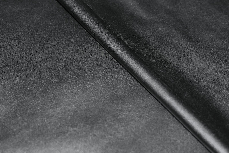 Tissu Faux Cuir Extensible Uni Noir