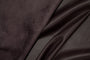 Tissu Faux Cuir envers Suédine Marron Foncé