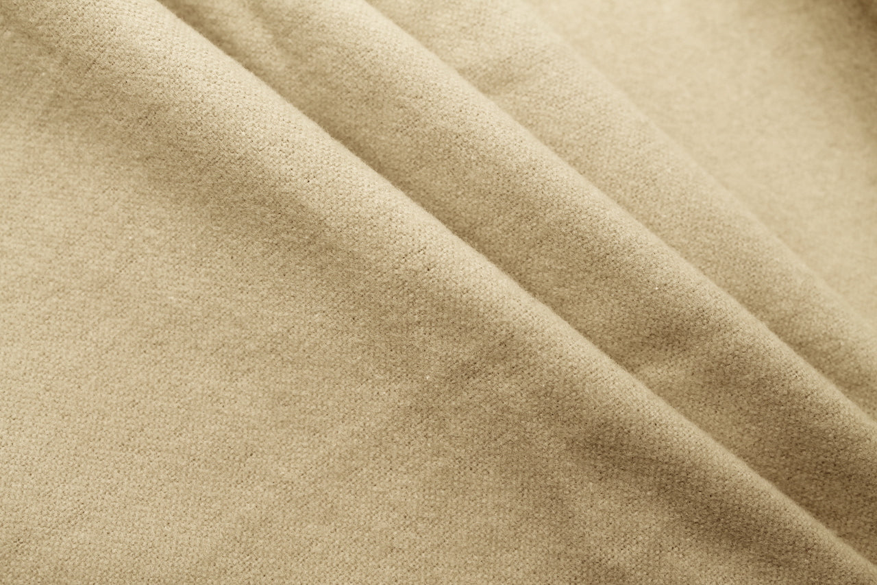 Tissu Flanelle de Coton Uni Beige