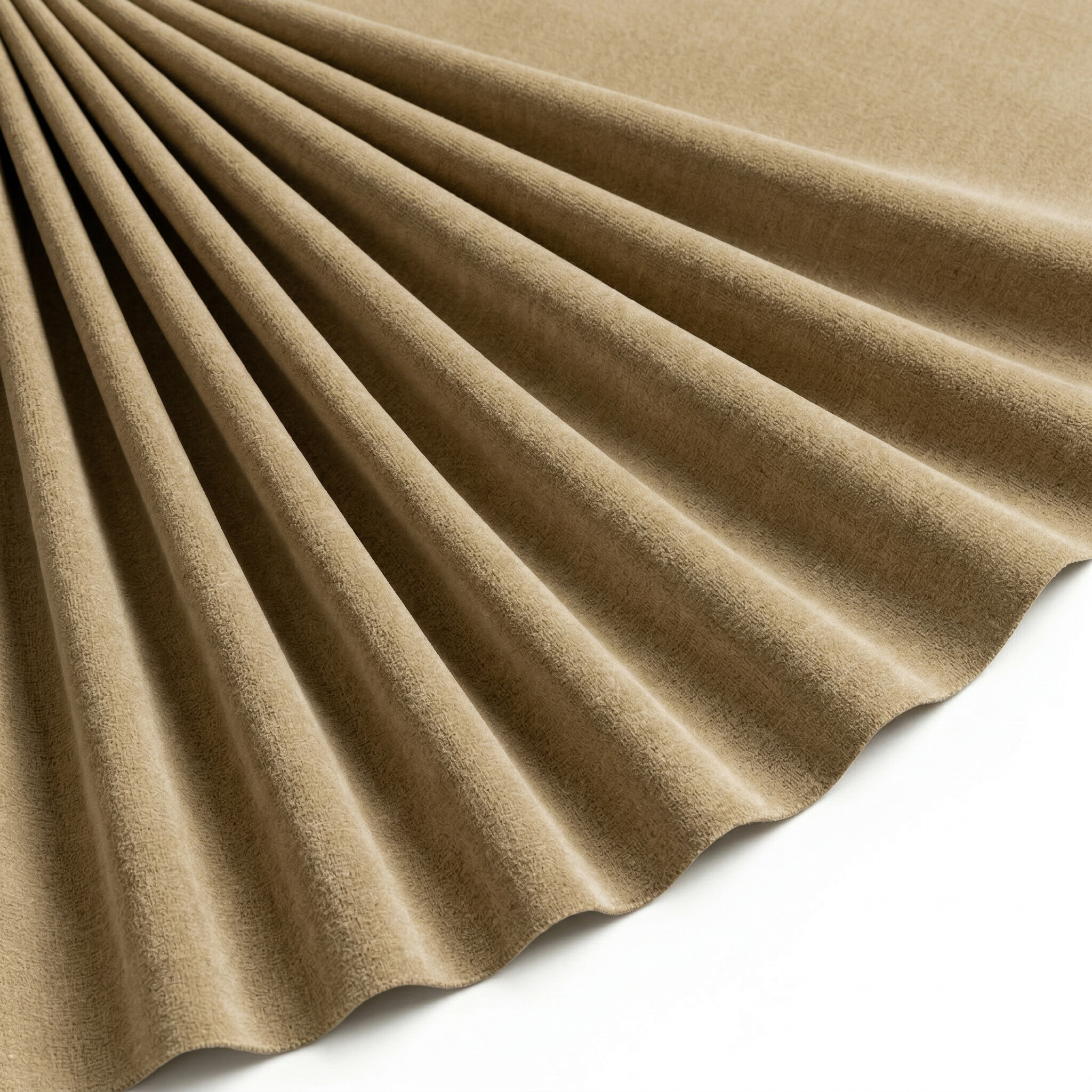 Tissu Flanelle de Coton Uni Beige