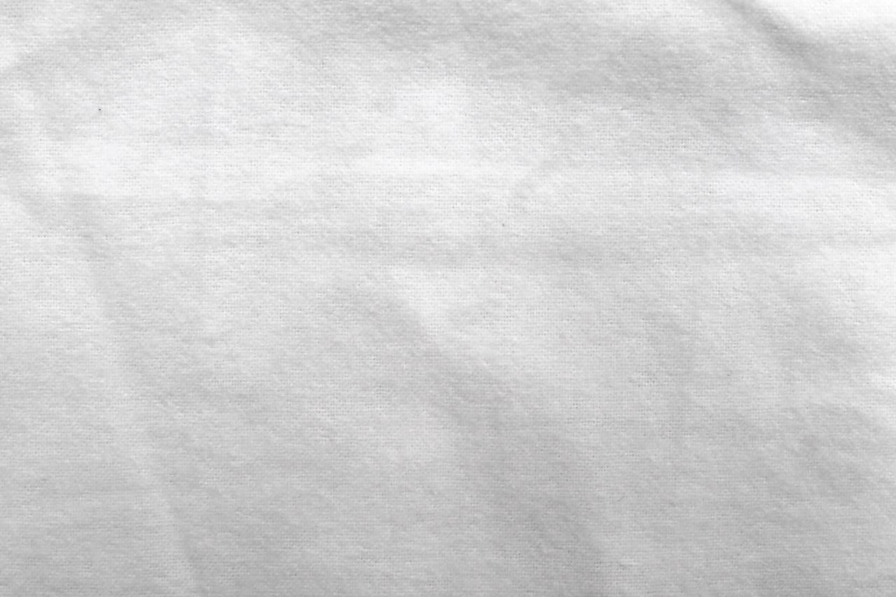 Tissu Flanelle de Coton Uni Blanc cassé