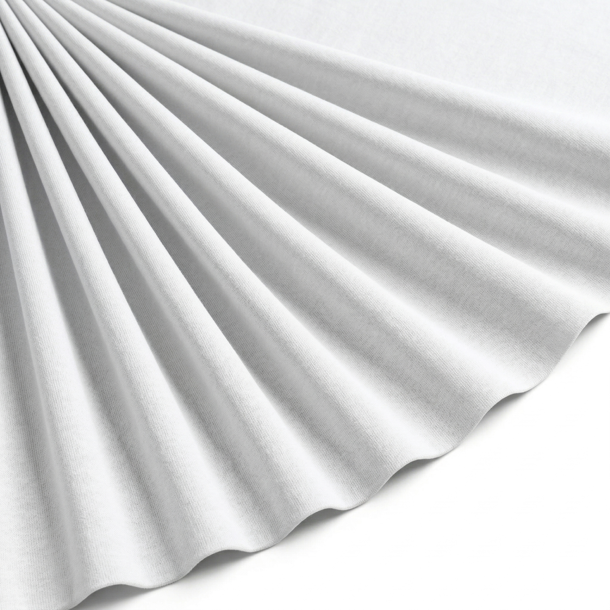 Tissu Flanelle de Coton Uni Blanc