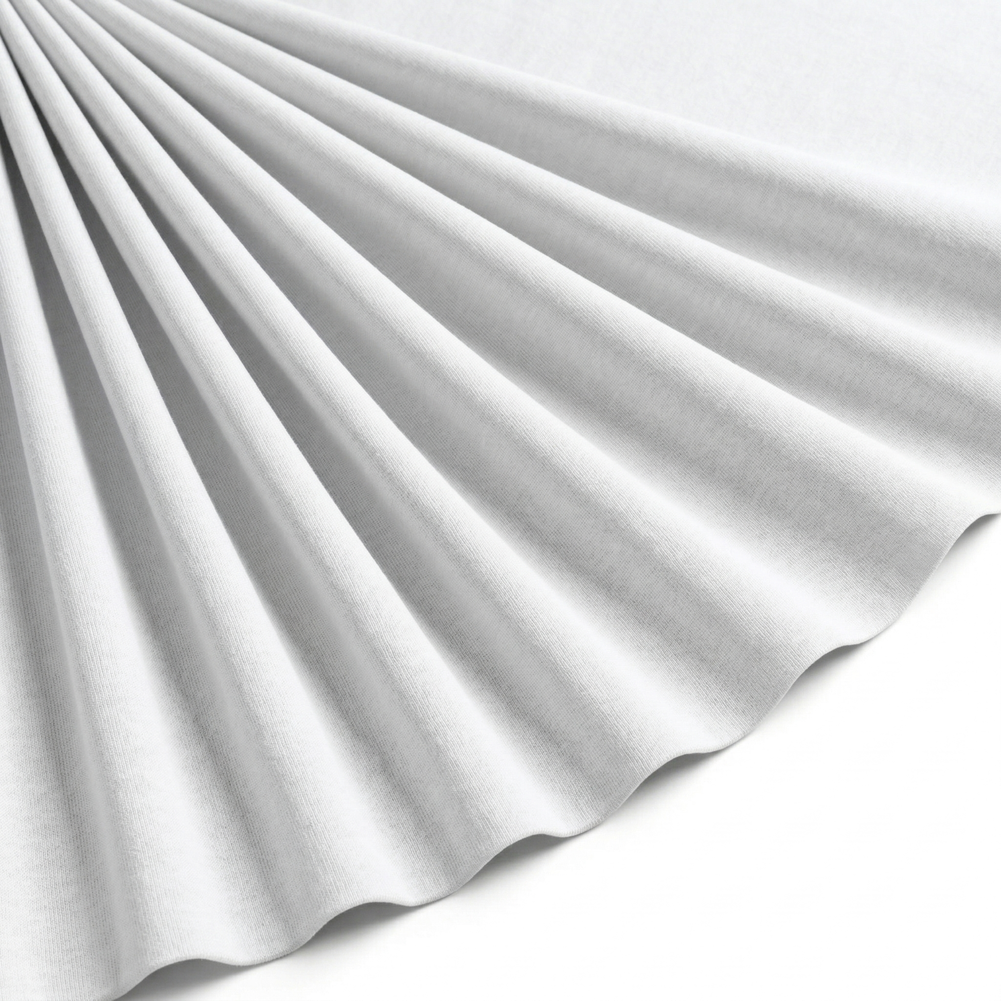 Tissu Flanelle de Coton Uni Blanc