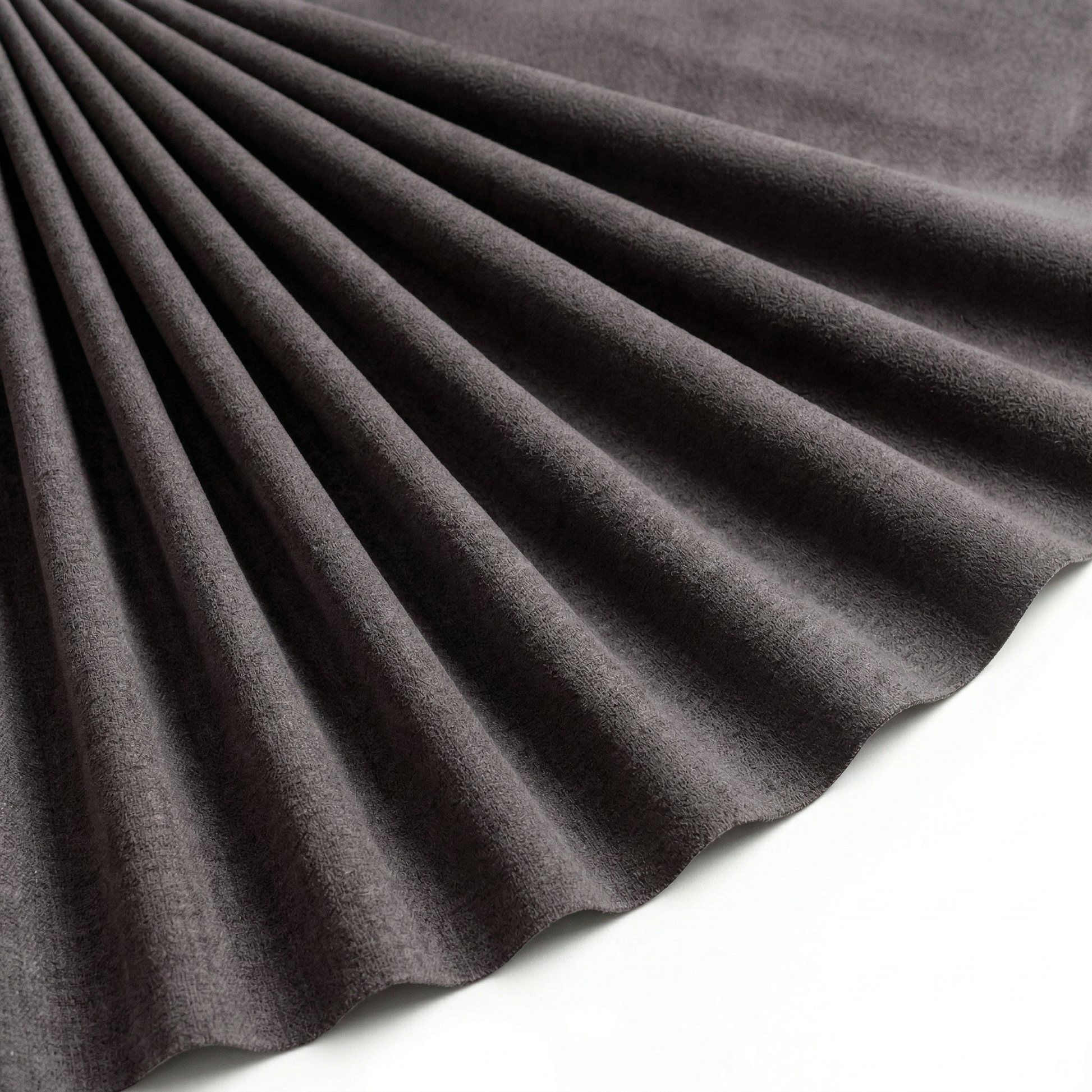 Tissu Flanelle de Coton Uni Chataigne