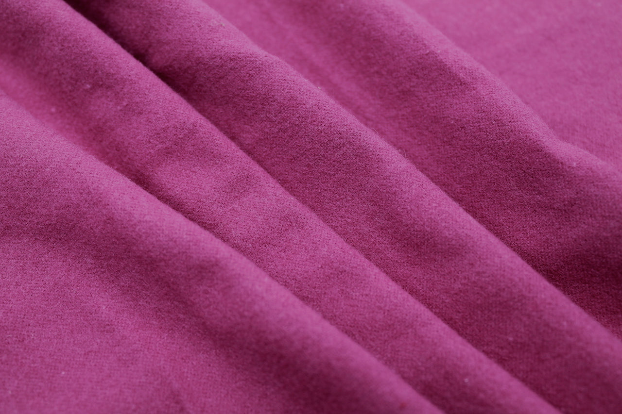 Tissu Flanelle de Coton Uni Fuchsia