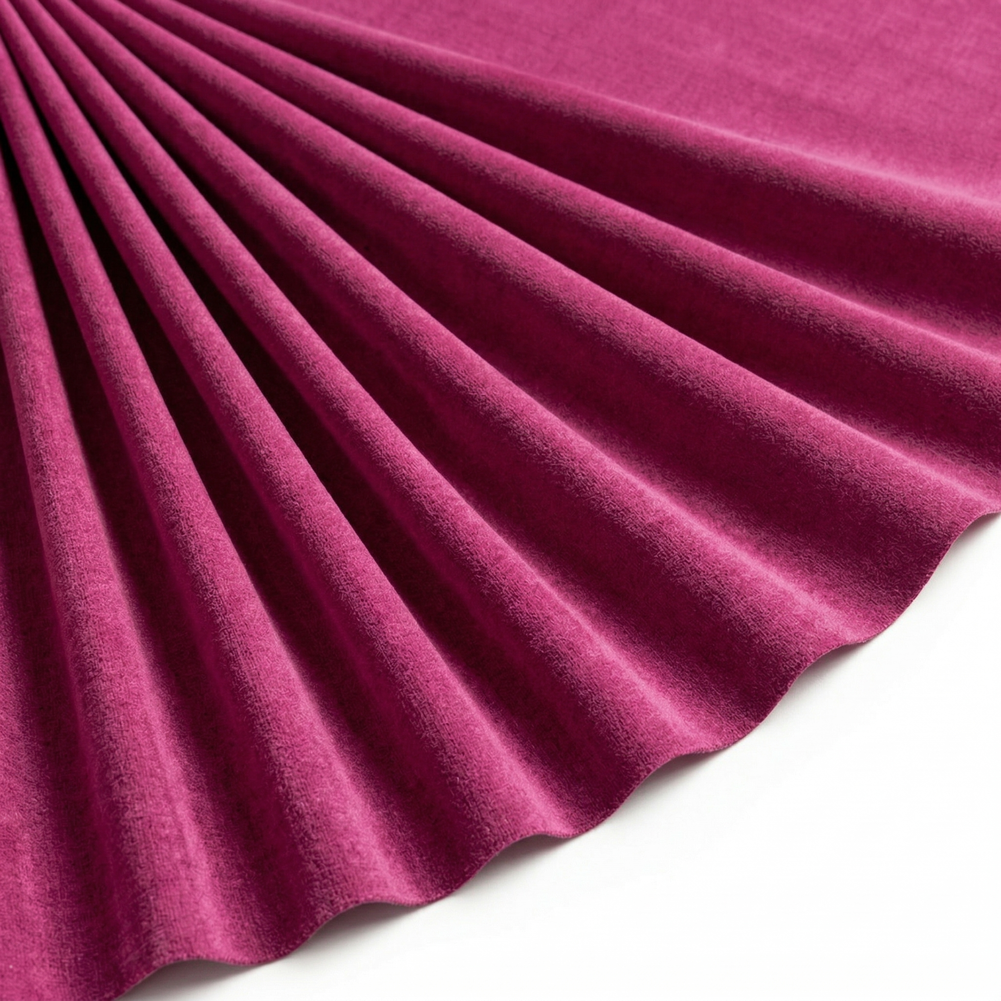 Tissu Flanelle de Coton Uni Fuchsia