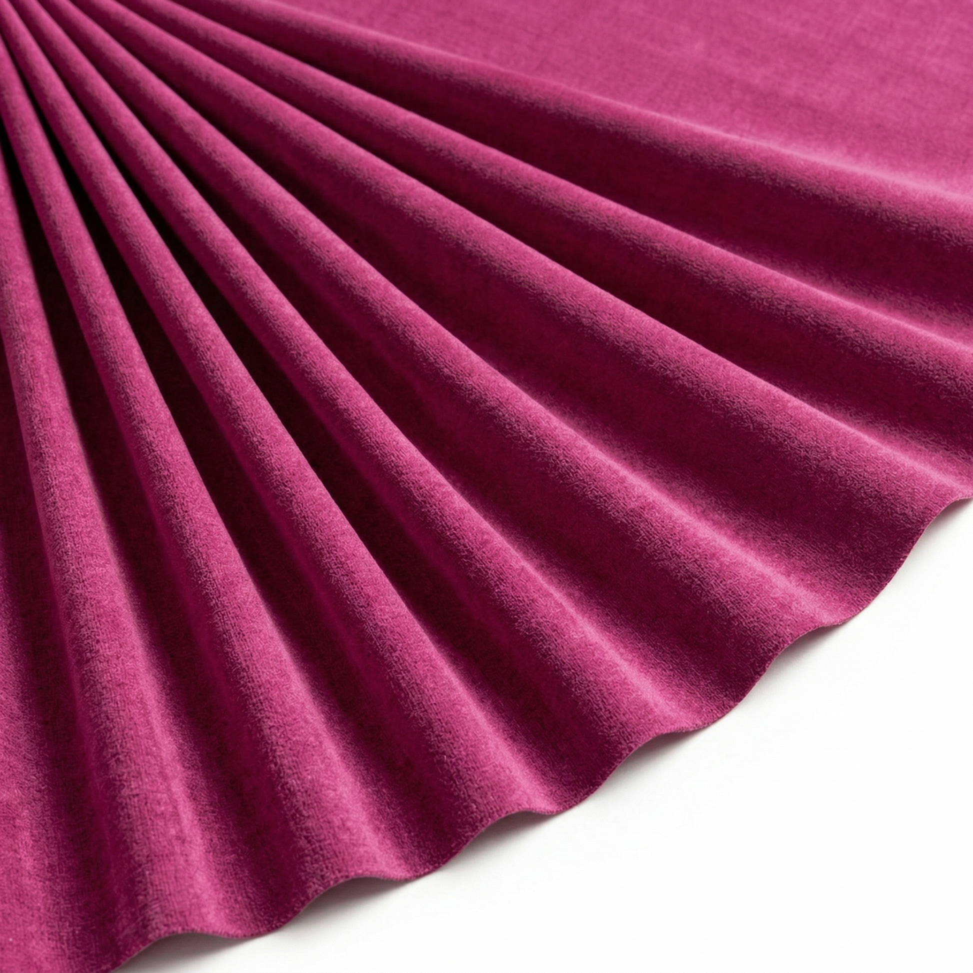 Tissu Flanelle de Coton Uni Fuchsia