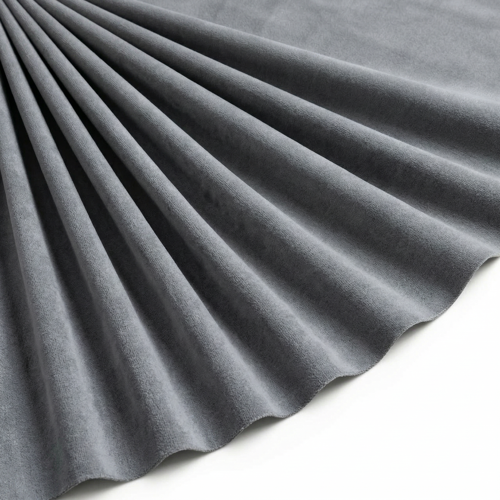 Tissu Flanelle de Coton Uni Gris clair