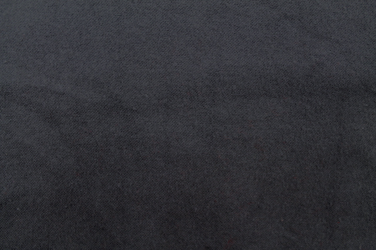 Tissu Flanelle de Coton Uni Gris foncé