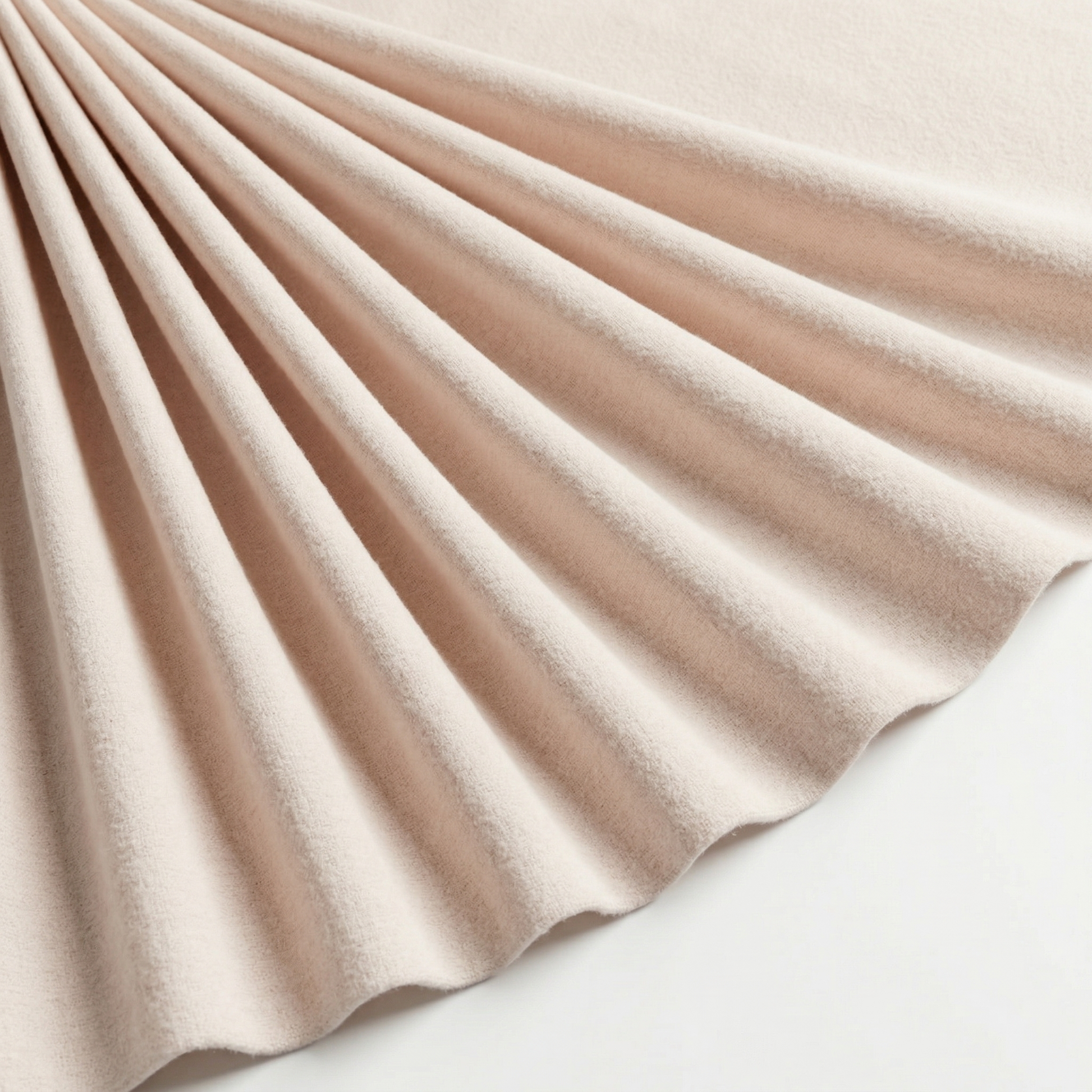 Tissu Flanelle de Coton Uni Rose pâle