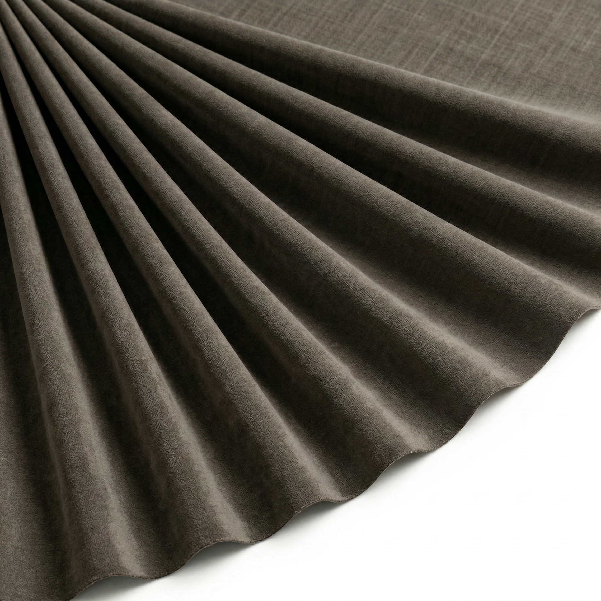 Tissu Flanelle de Coton Uni Taupe