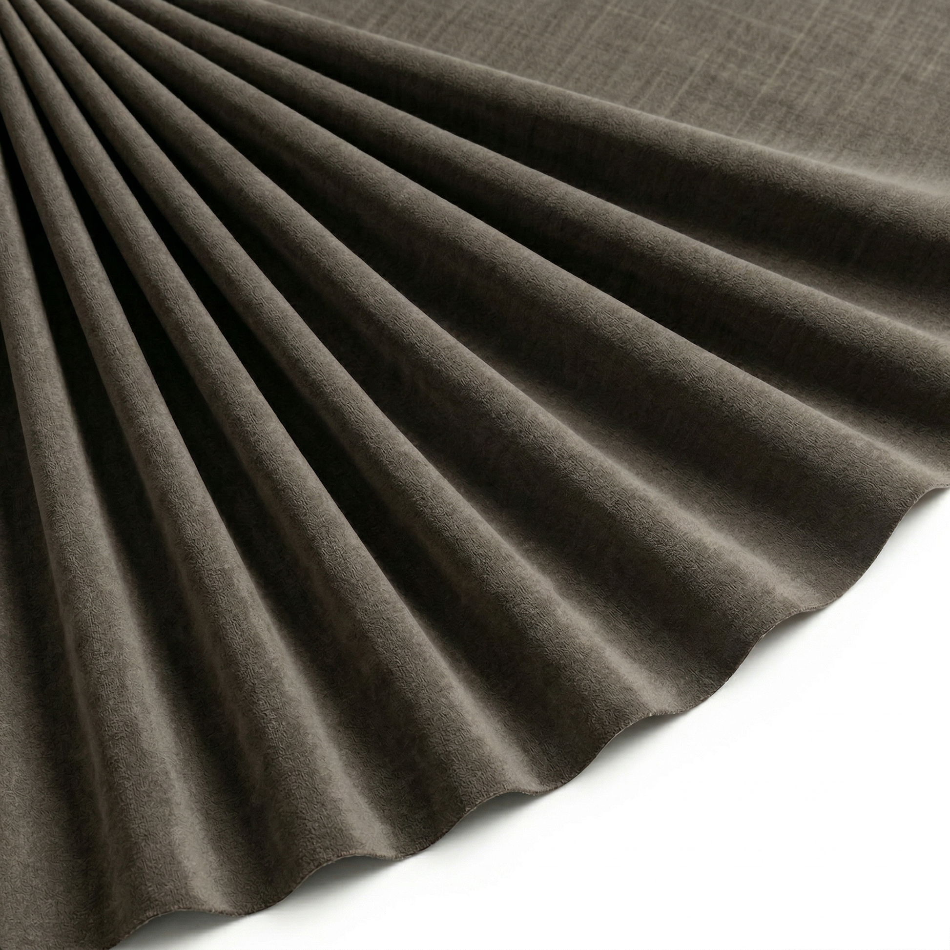 Tissu Flanelle de Coton Uni Taupe