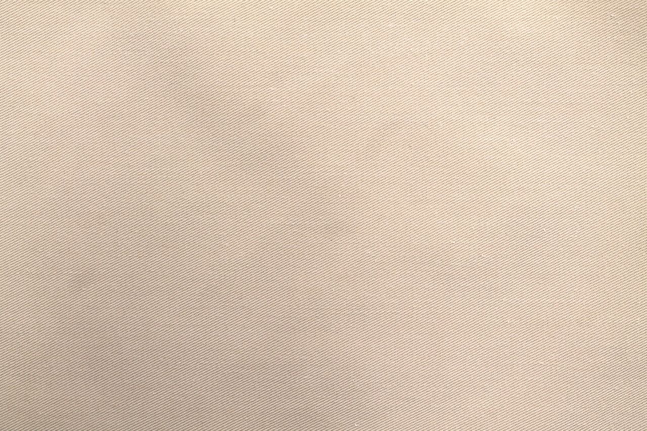 Tissu Gabardine Polycoton Rigide Uni Beige