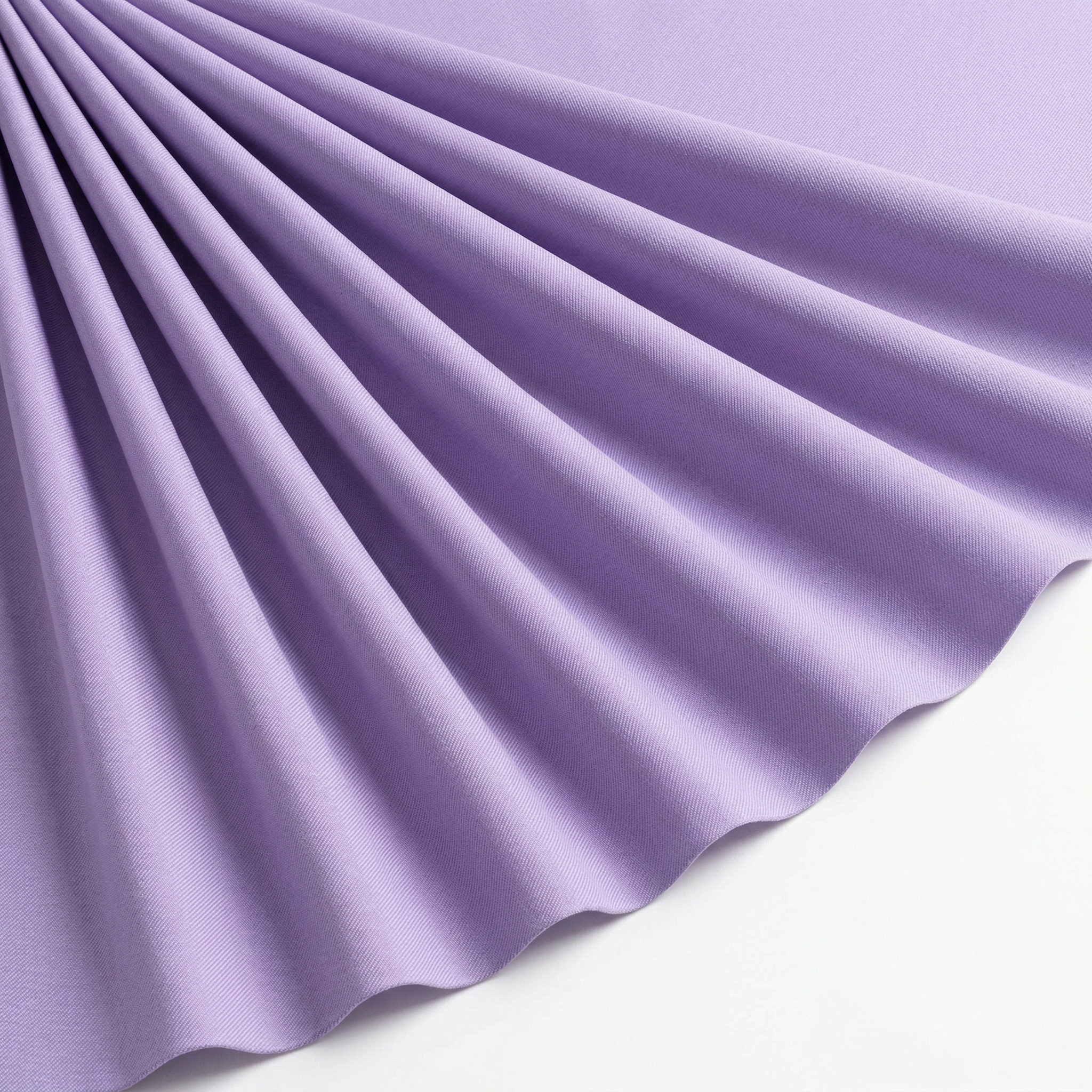 Tissu Gabardine Polycoton Rigide Uni Lilas