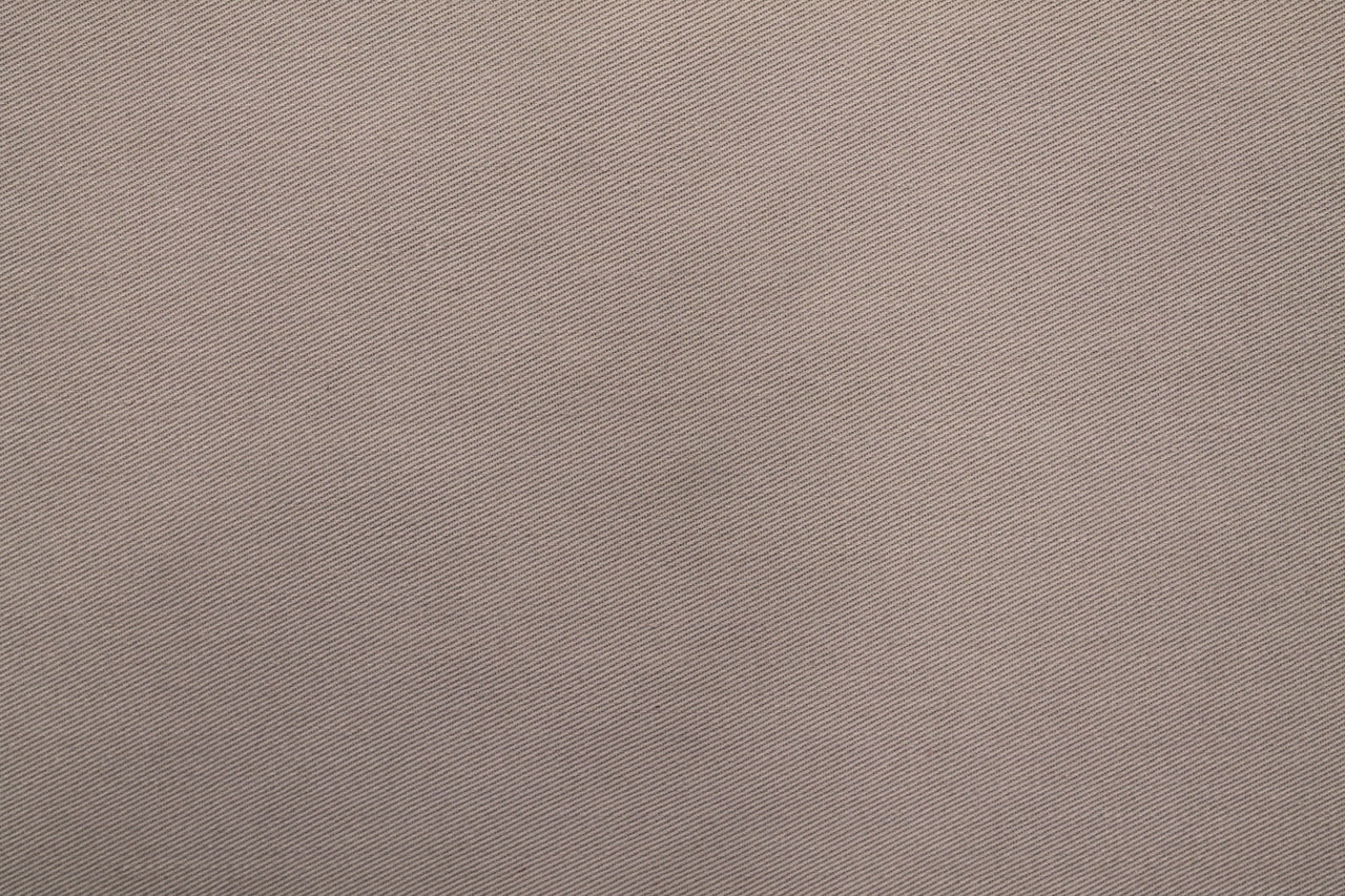 Tissu Gabardine Polycoton Rigide Uni Taupe
