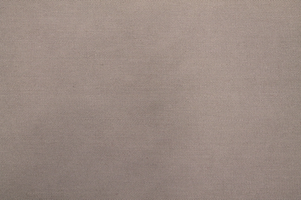 Tissu Gabardine Polycoton Rigide Uni Taupe