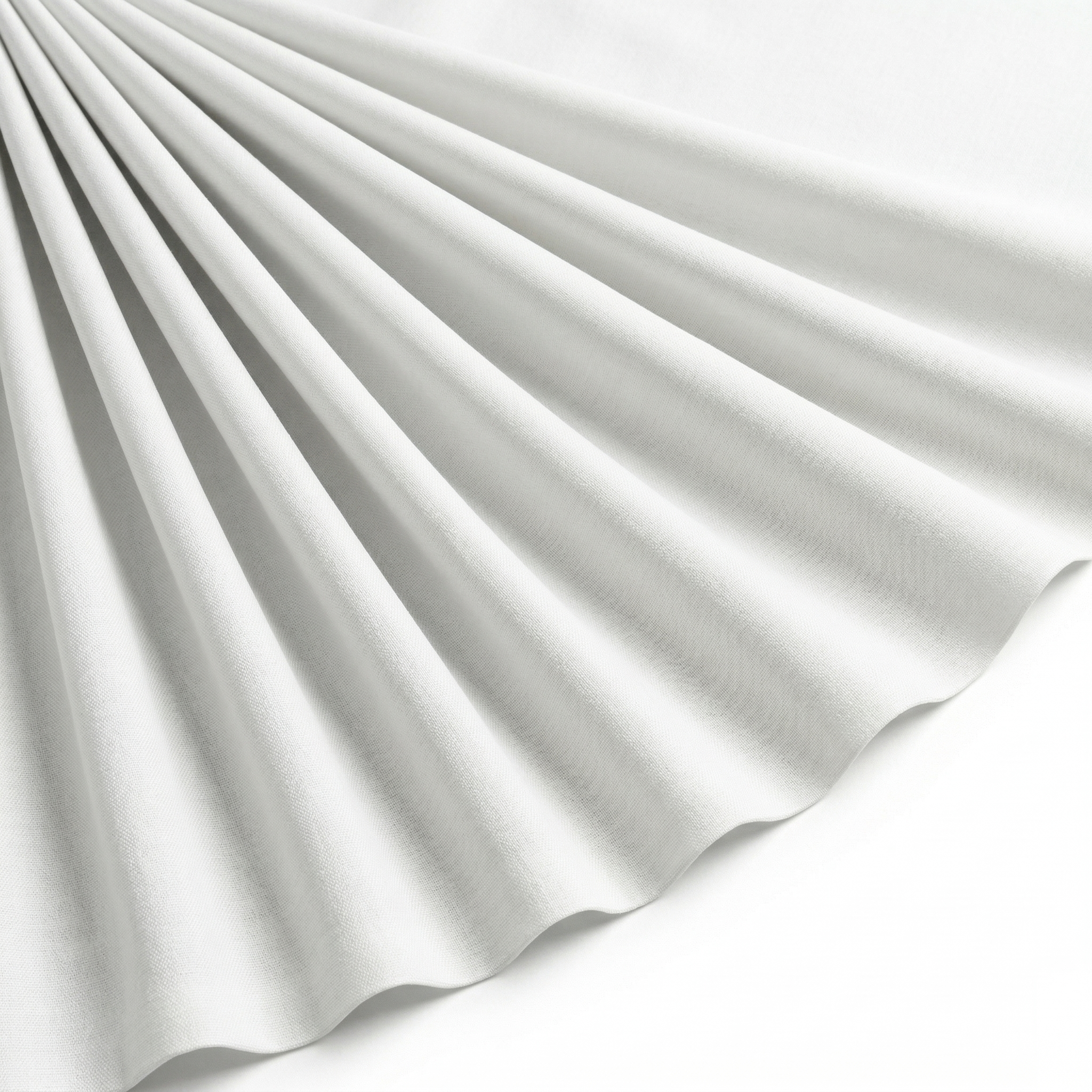 Tissu Gabardine de Viscose Uni Blanc cassé