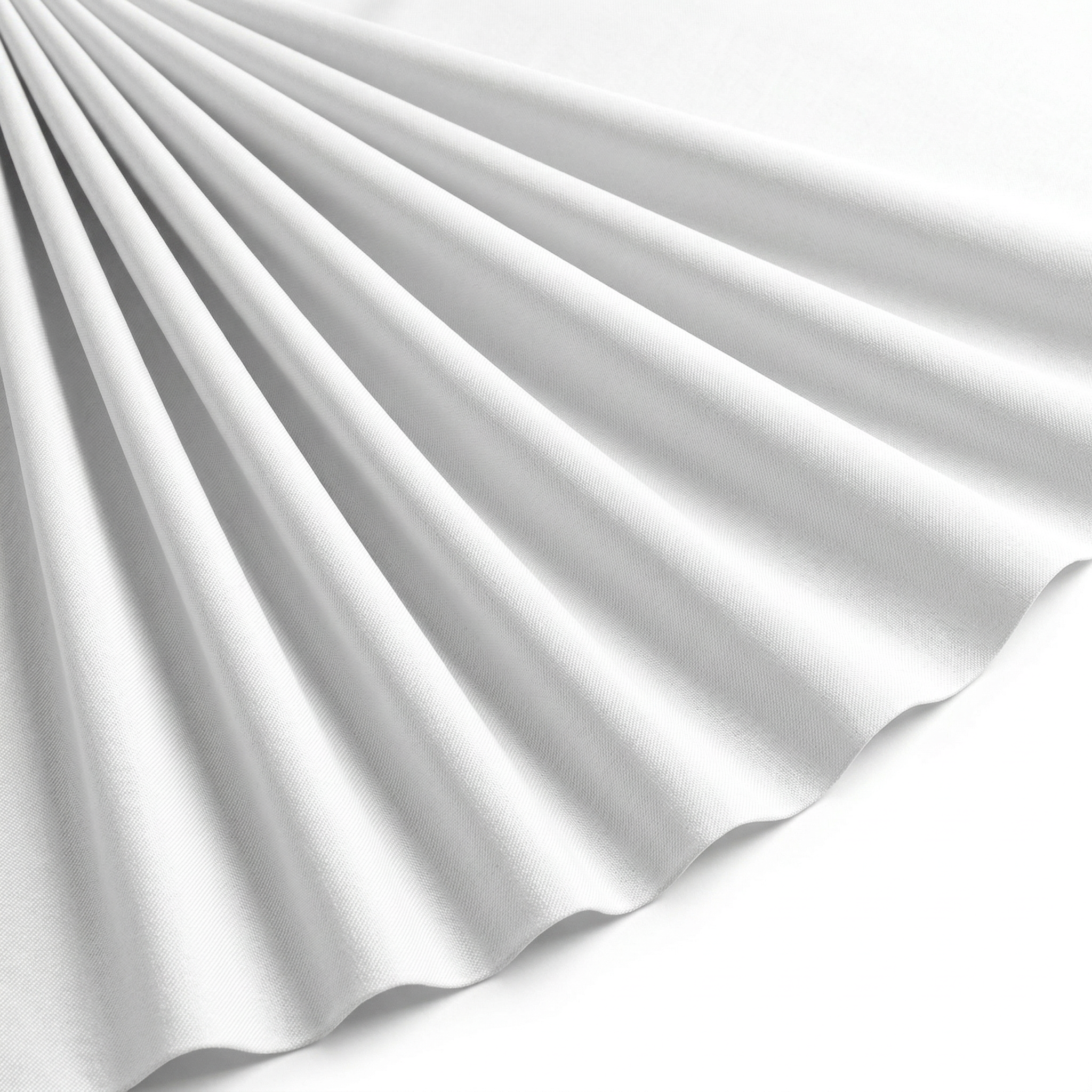 Tissu Gabardine de Viscose Uni Blanc
