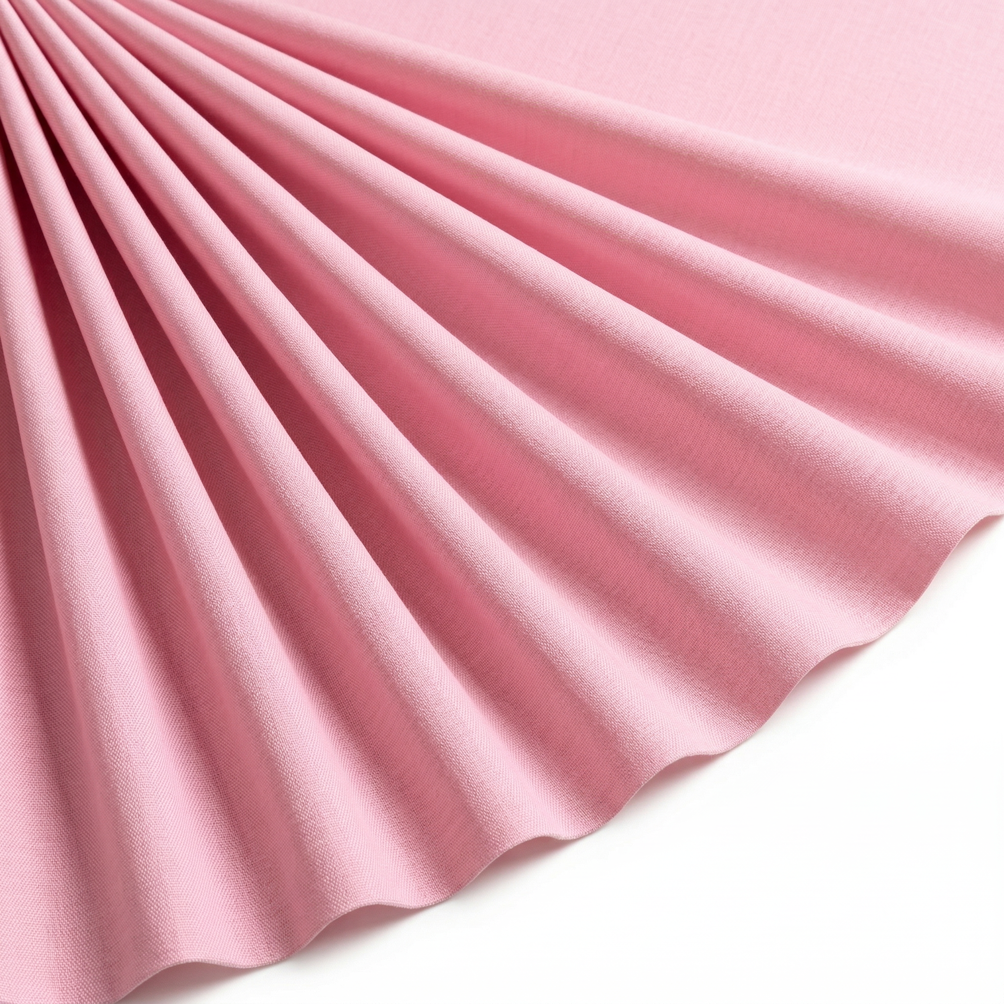 Tissu Gabardine de Viscose Uni Rose clair