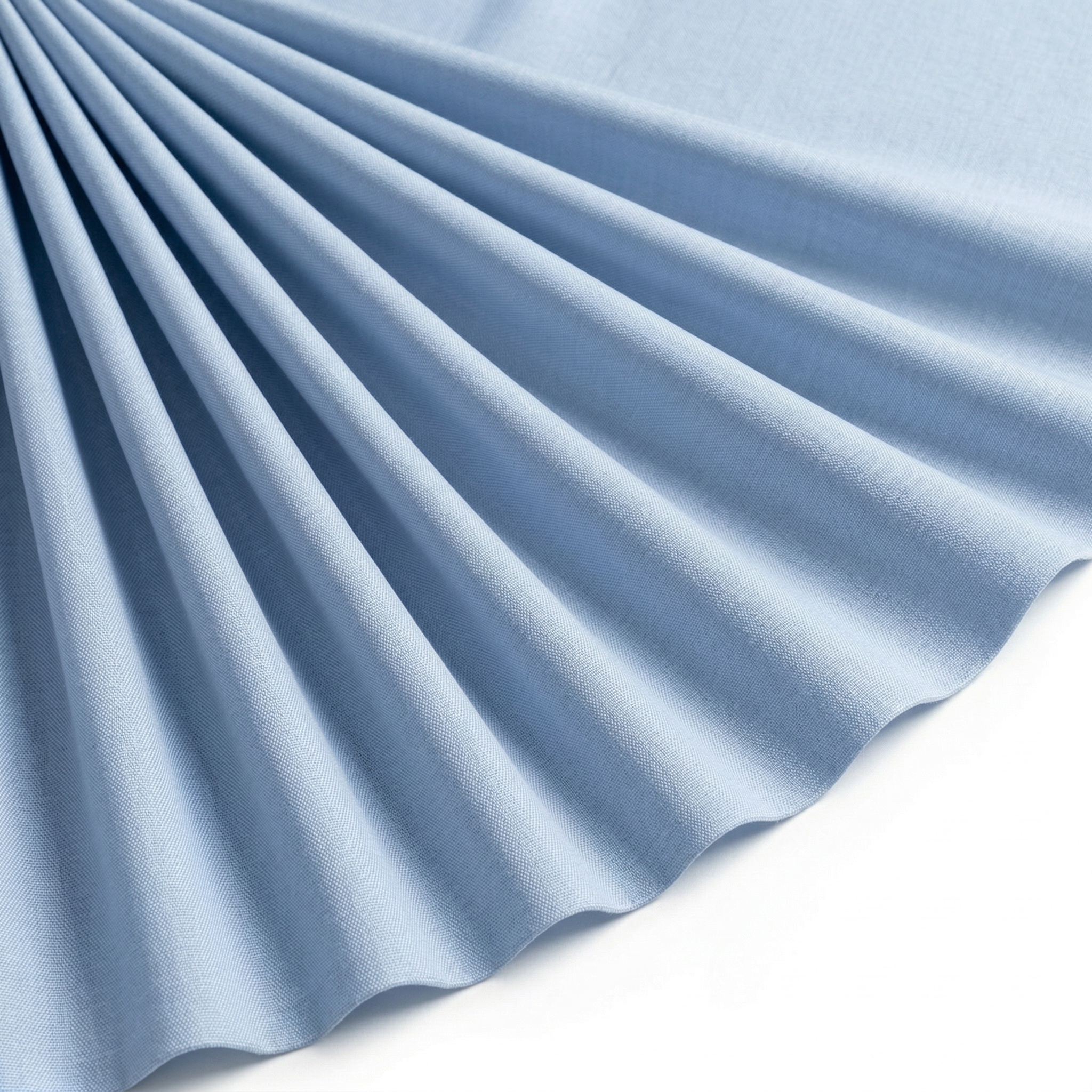 Tissu Jean Fluide mélange de Tencel et Coton Bleu clair