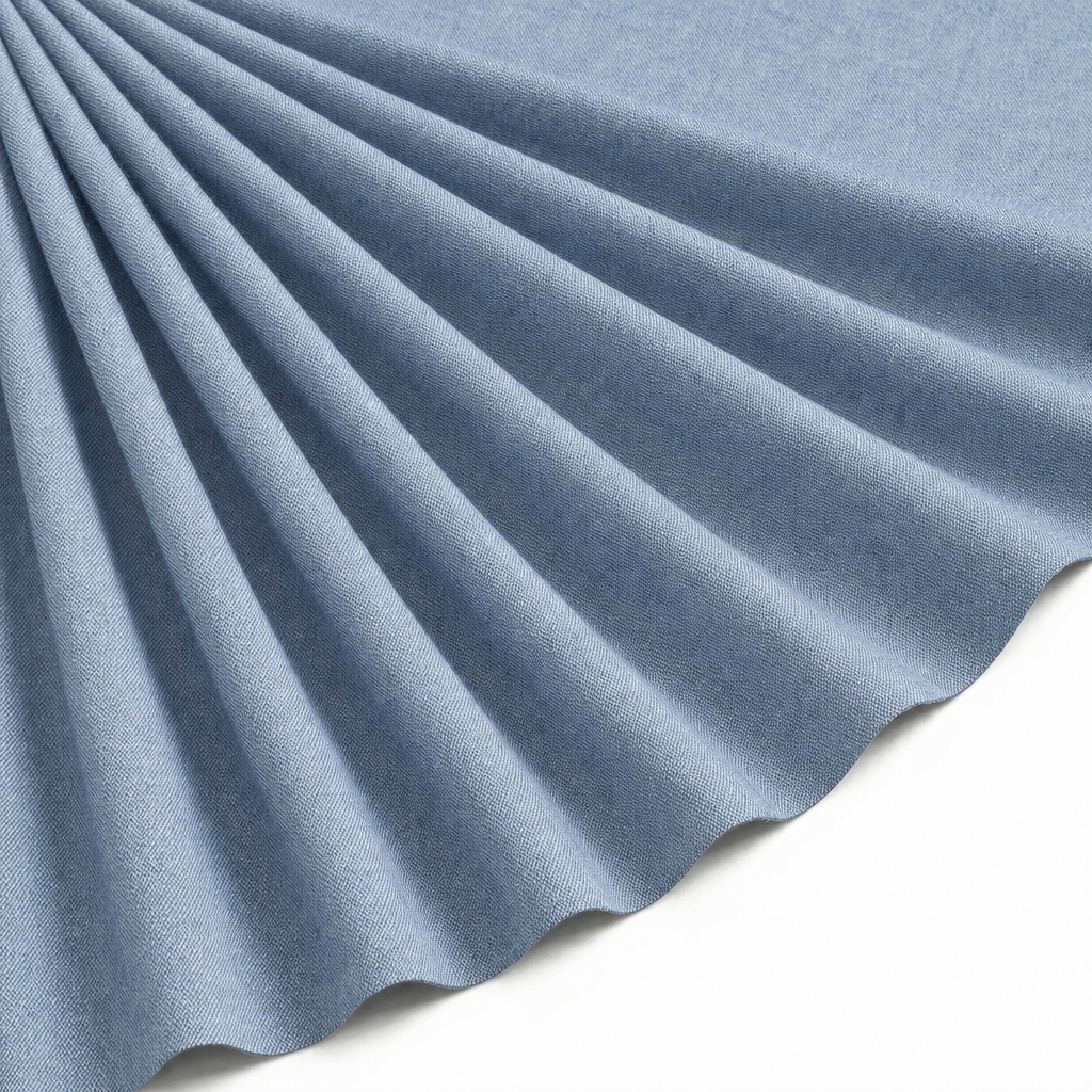 Tissu Jean de Coton Chemise Bleu clair