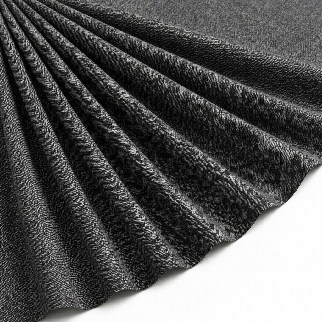 Tissu Jean de Coton Chemise Noir
