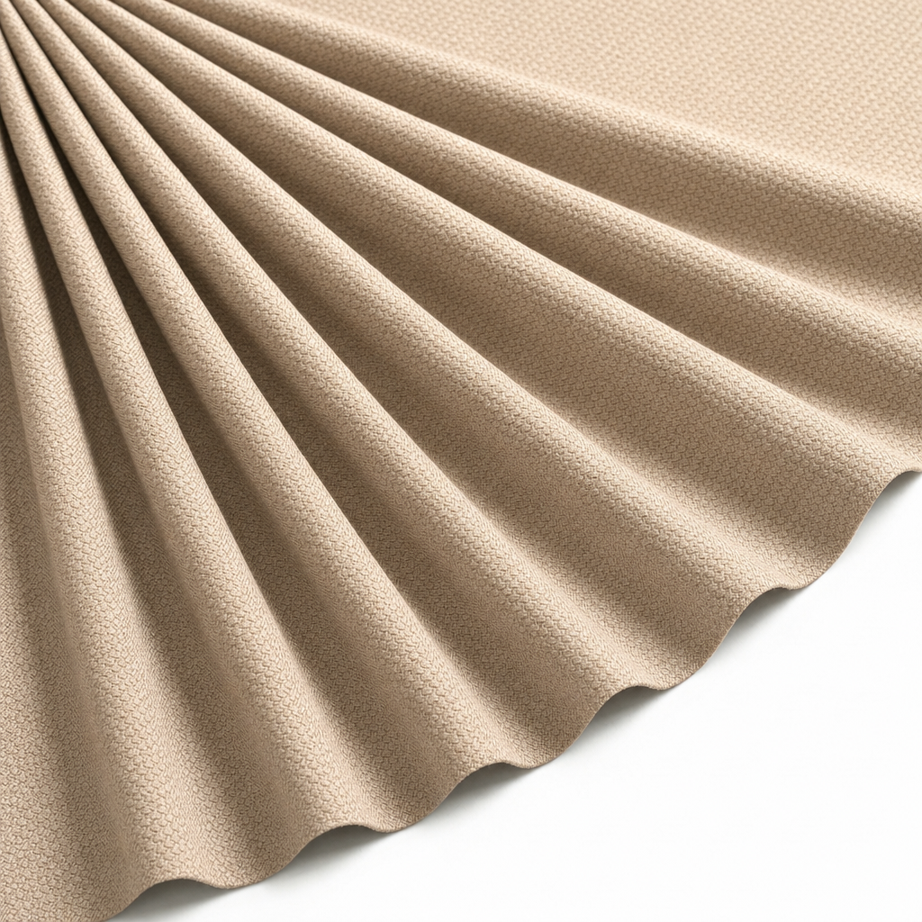 Tissu Jersey Nid d'abeille Beige