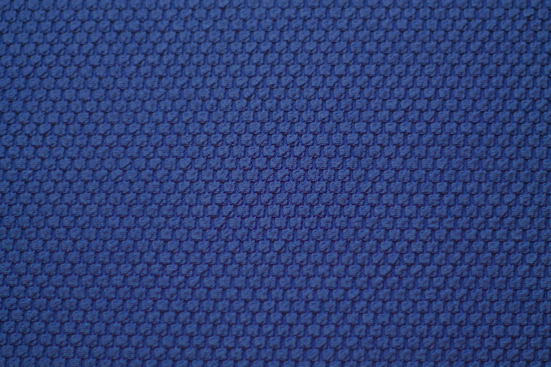 Tissu Jersey Nid d'abeille Bleu Roi
