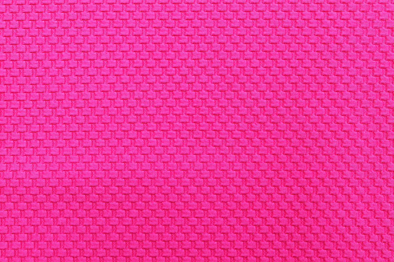 Tissu Jersey Nid d'abeille Fuchsia