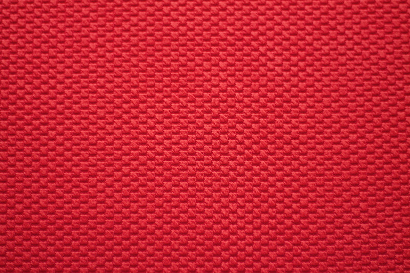 Tissu Jersey Nid d'abeille Rouge -Au metre