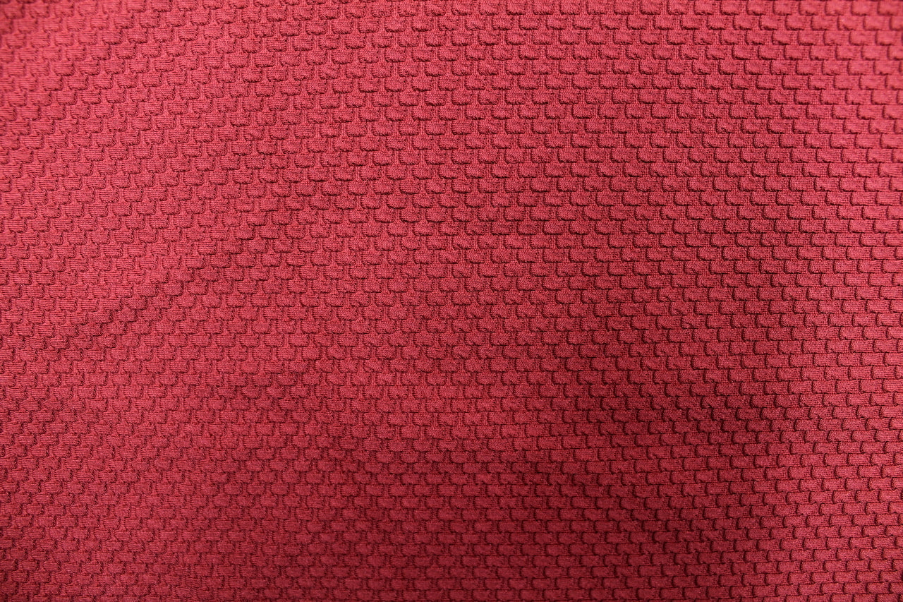 Tissu Jersey Nid d'abeille Terracotta