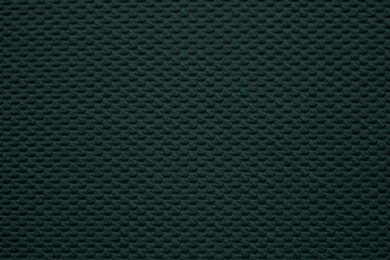 Tissu Jersey Nid d'abeille Vert foncé