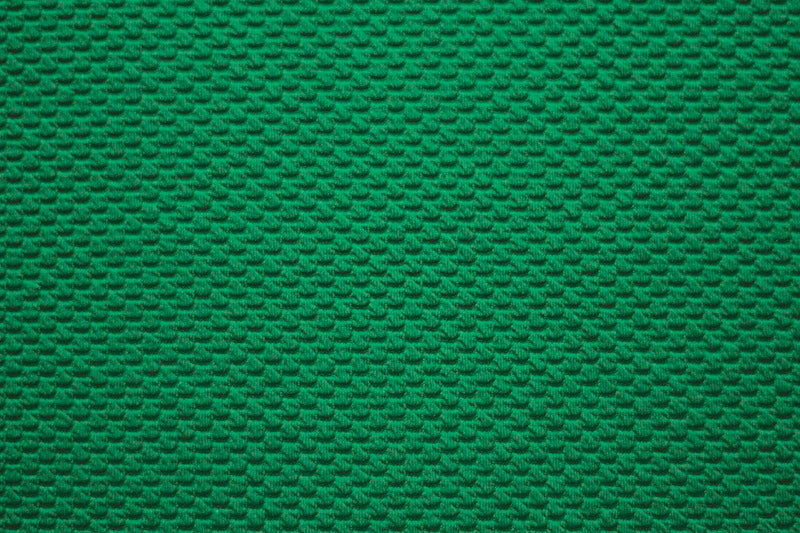 Tissu Jersey Nid d'abeille Vert pomme