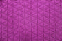 Tissu Jersey Sweat Matelassé Triangles Magenta