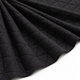 Tissu Jersey Sweat Matelassé Triangles Noir