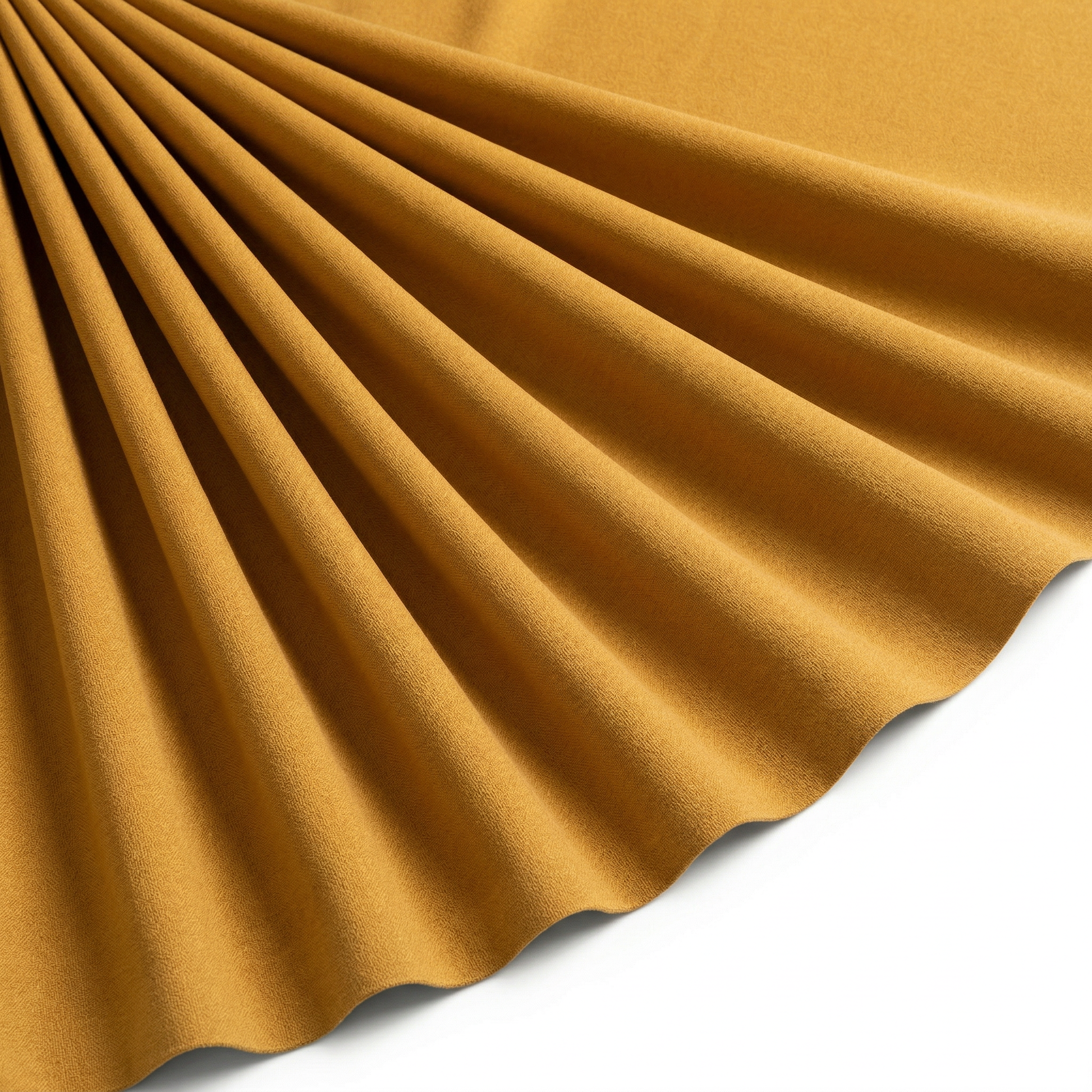 Tissu Jersey de Viscose Uni Jaune Safran