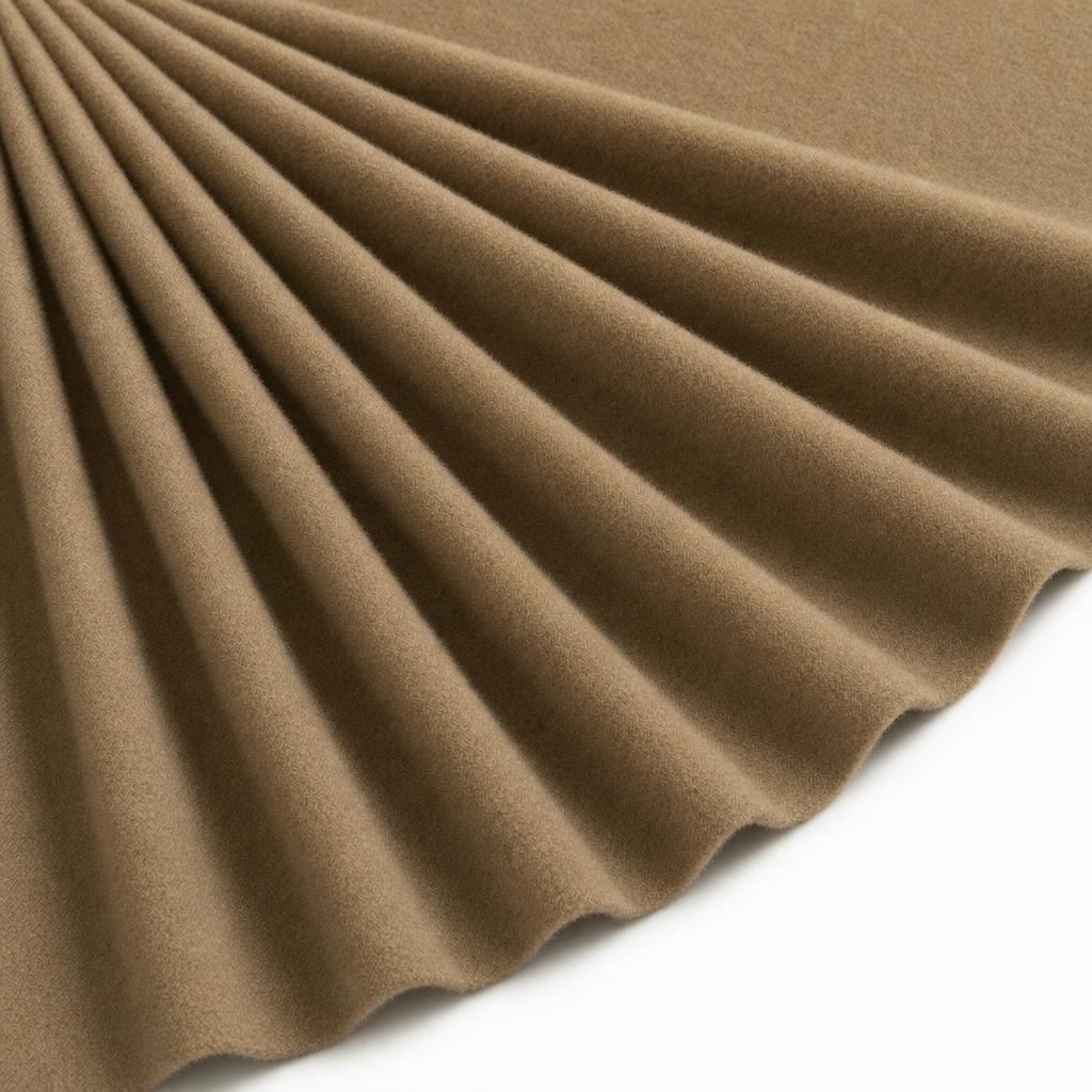 Tissu Lainage Cape Caban Beige